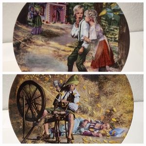 SET  2 HANSEL & GRETEL / RUMPLESTILZCHEN GERMAN FAIRY TAIL COLLECTORS PLATES